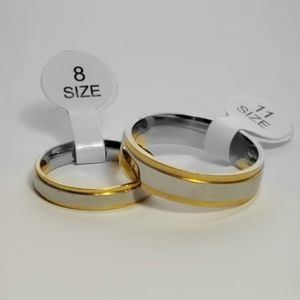 Couple's Stainless Steel rings size 8 and 11